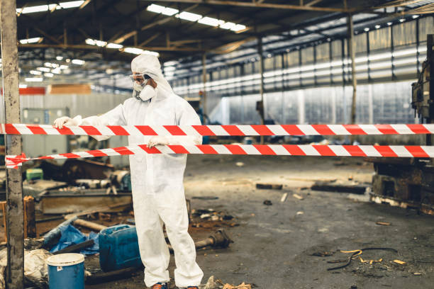 Professional Crime Scene Cleanup technician working in Lyndhurst, NJ